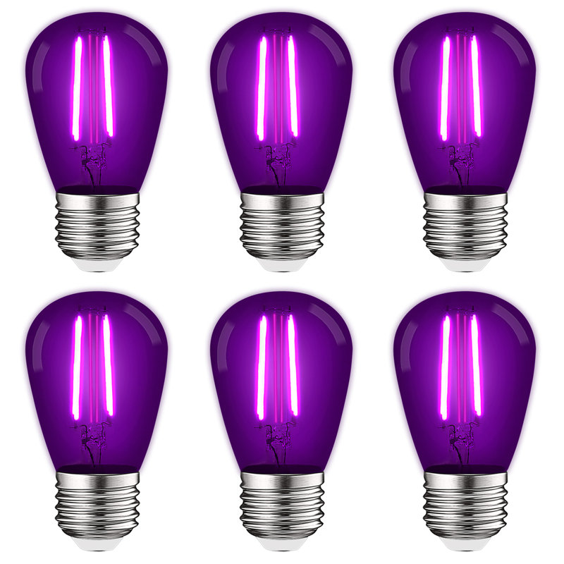 Guirlande lumineuse 0,5 W à DEL S14 de 0,5 W, culot moyen (standard) E26