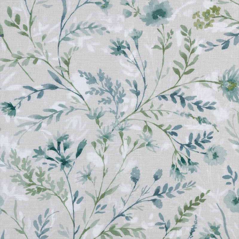 Marine Botanical Blackout Cordless Roman Shade 64x35