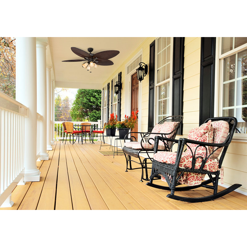 Palm Island 52'' Indoor/Outdoor Ceiling Fan with Light Kit