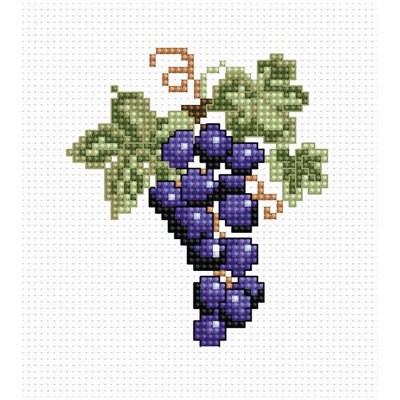 Trousse de point de croix compté Raisins de Luca-S B029L