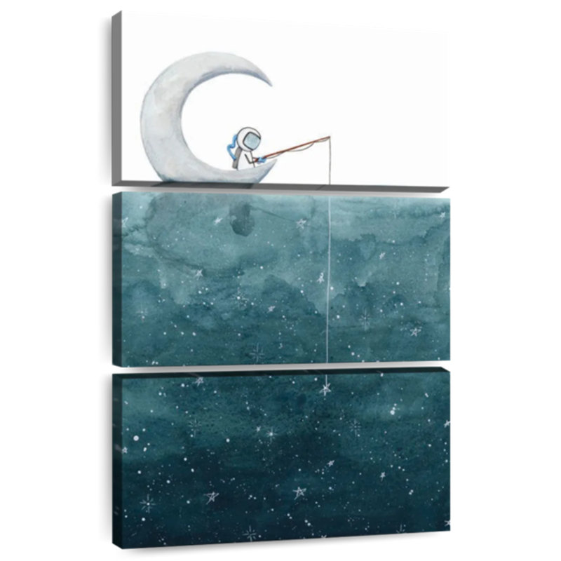 Fishing For Stars, 74" H x 48" W