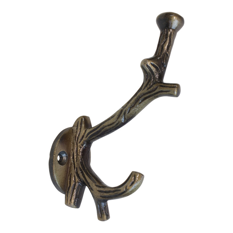 Iron Wall Wall Hook, Antique Brass
