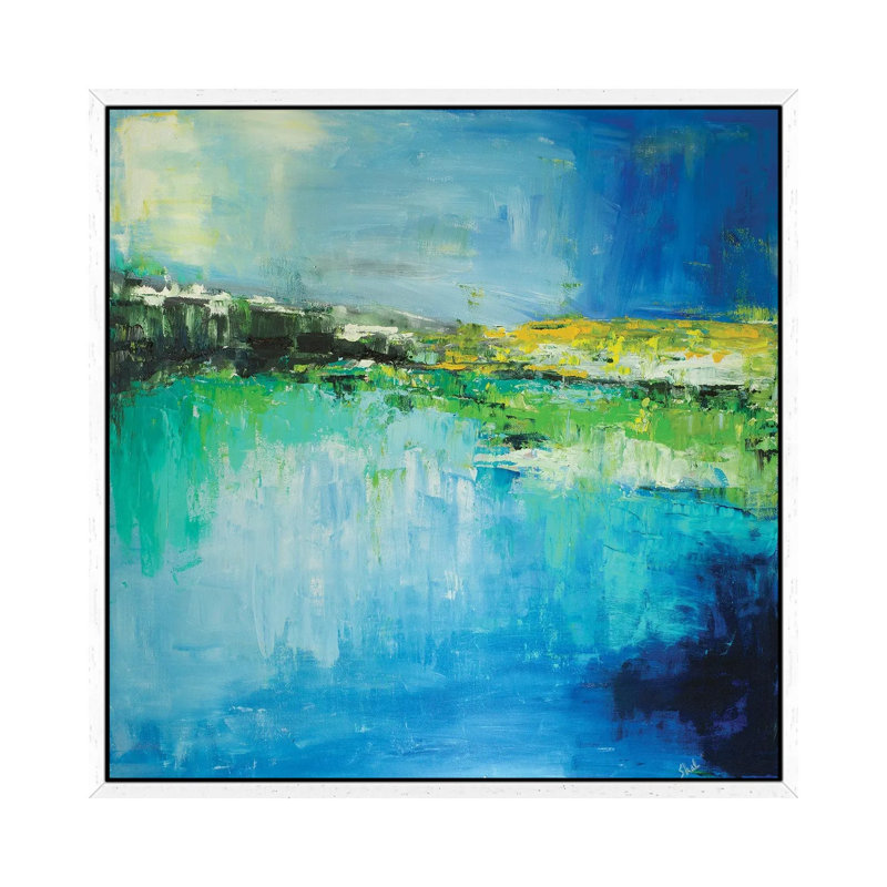 Lake Of Memories by Shalimar Legaspi - Floater Frame Painting on Canvas, 66.04 cm H x 66.04 cm W x 3.175 cm D