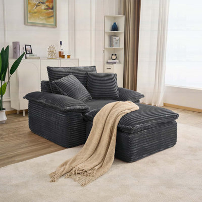 Canapé-lit avec repose-pieds modulaire pour le confort du salon