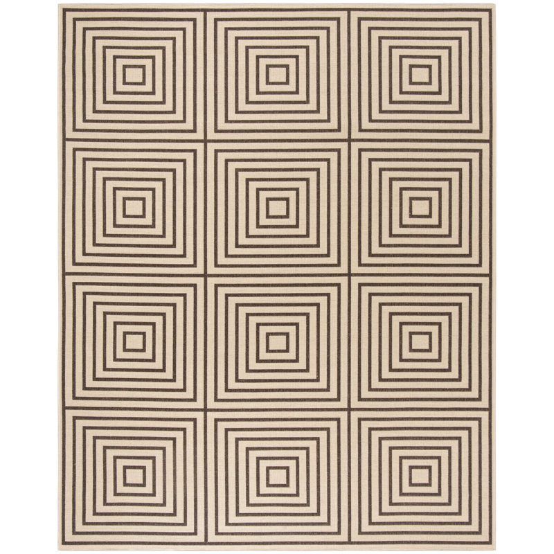 Kelli 100 Performance Geometric Indoor/Outdoor Area Rug, Rectangle 9' x 12'