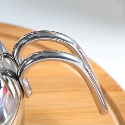 Korkmaz Droppa 0,75 pte Bouilloire pour cuisinière en acier inoxydable