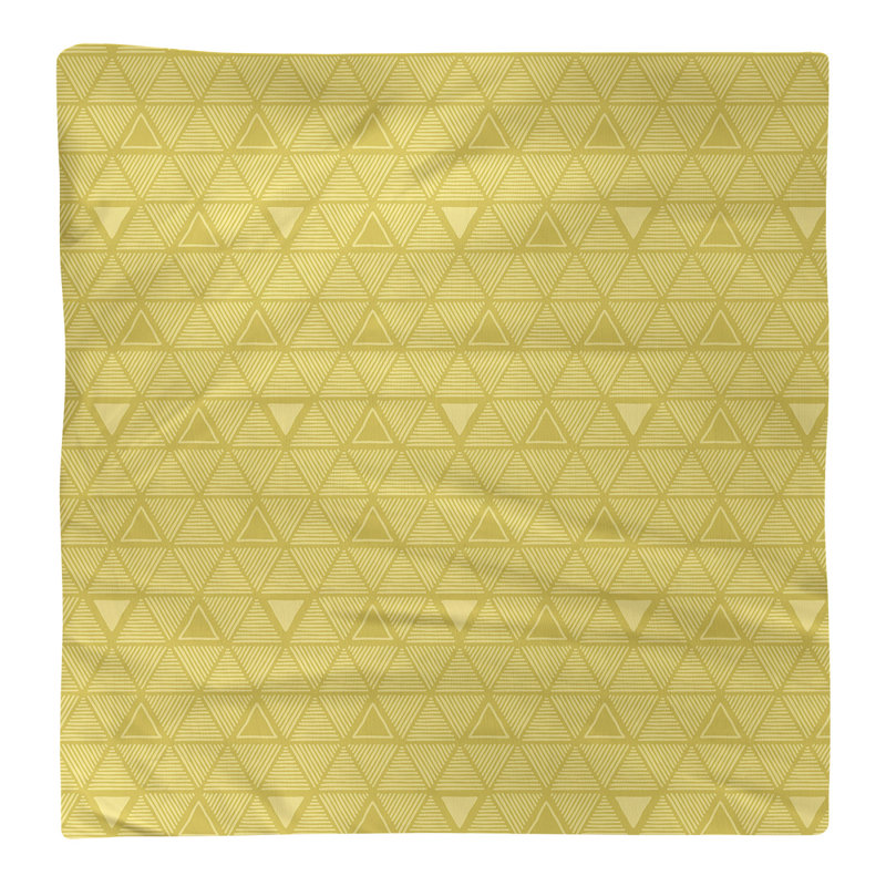 Jordao Cotton Abstract Square Napkin, 0.1" H x 10" W x 10" D, Gold