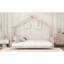 Lit plateforme simple en métal, rose-314324579