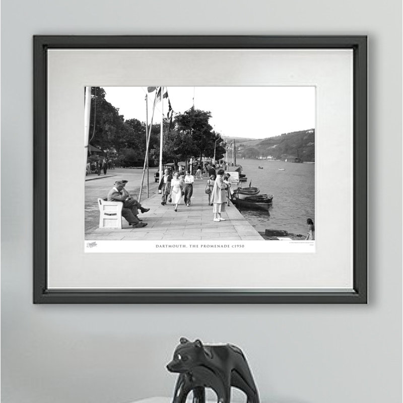 Dartmouth, The Promenade C1950 - Single Picture Frame Print, 60cm H x 80cm W x 2.3cm D
