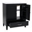 Meuble-lavabo de salle de bain avec lavabo de style rétro, espace de rangement multifonctionnel, tablette de porte-1032920-1032922