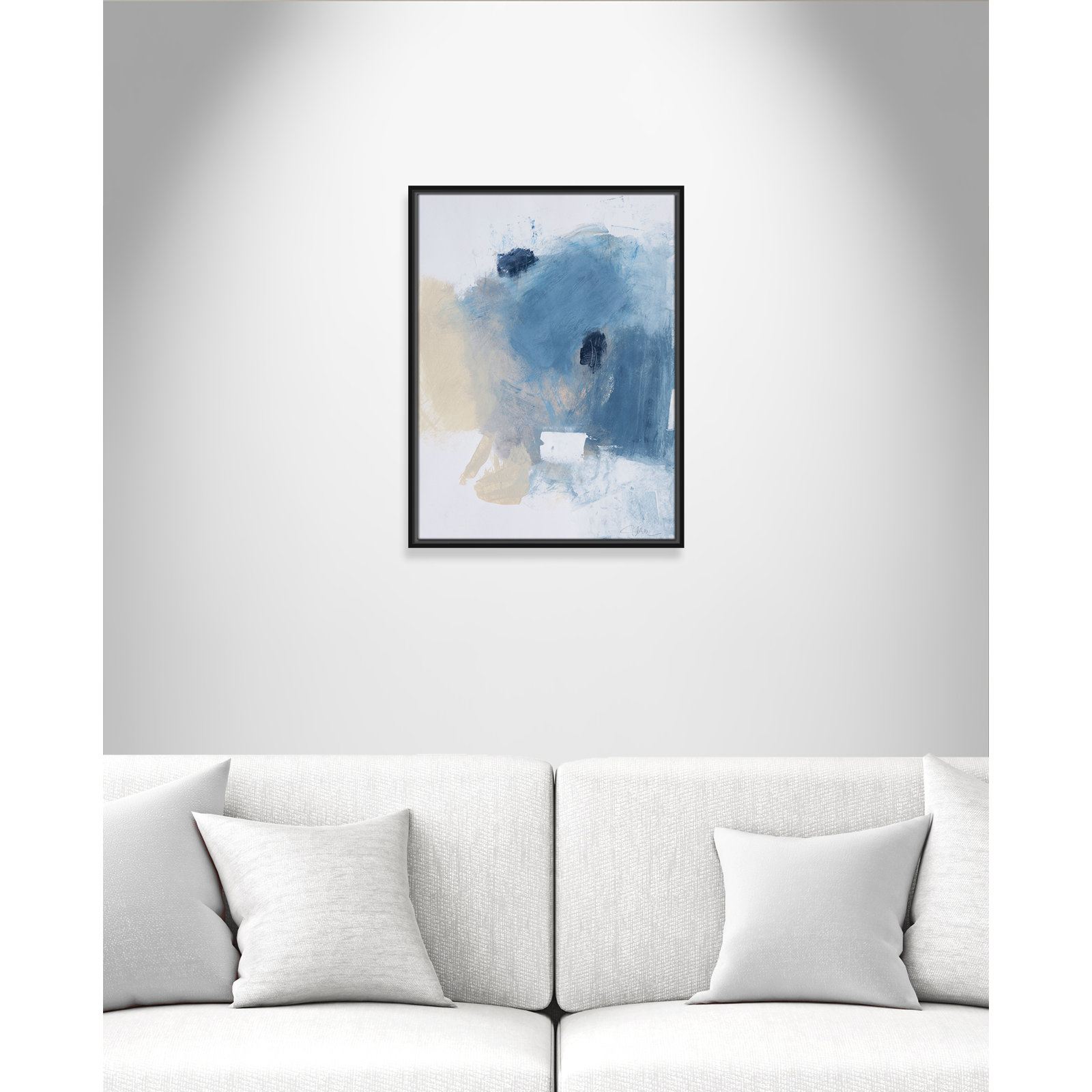Runa "Coastal Carnival I" Print, Black Floater Framed Canvas, No Mat, 25.5" H x 19.5" W x 2" D