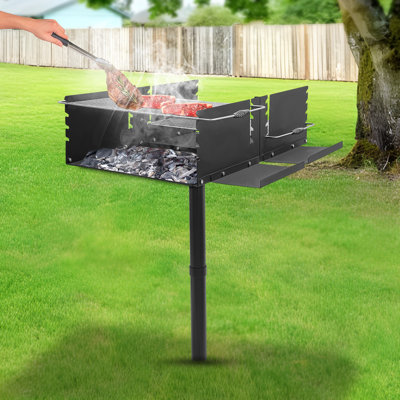 WILLBBQ Adjustable Portable Charcoal Grills Hibachi Lamb