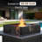 Steel Wind Guard For Firepit, Heat Deflector Wind Shield For Fire Table, 19-Gauge Steel Flame Shield, Wind Screen, Tool Free Install-124594182