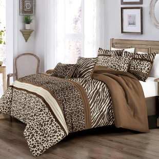 Jcrown Safari Animal Print Comforter Set