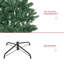 Sapin de Noël artificiel mince de 6 pi de hauteur non éclairé avec branches réalistes et 583 pointes, vert