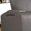 Collection Modern Terry, similicuir rembourré avec fauteuil inclinable électrique, gris