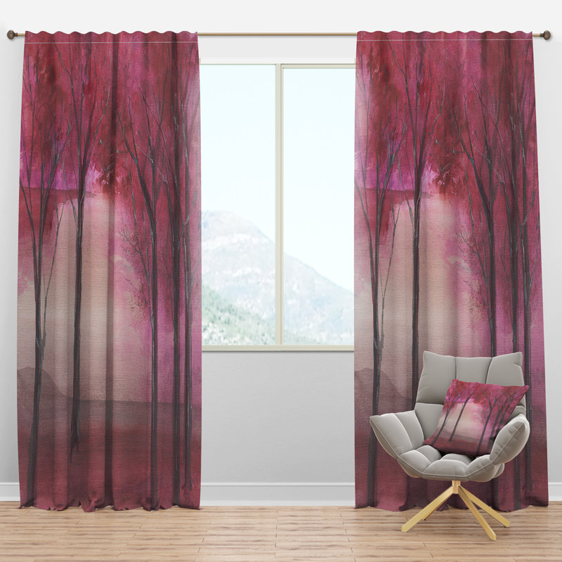 Rideau simple semi-transparent avec passe-tringle Shabby Elegance, l 52 po x L 120 po