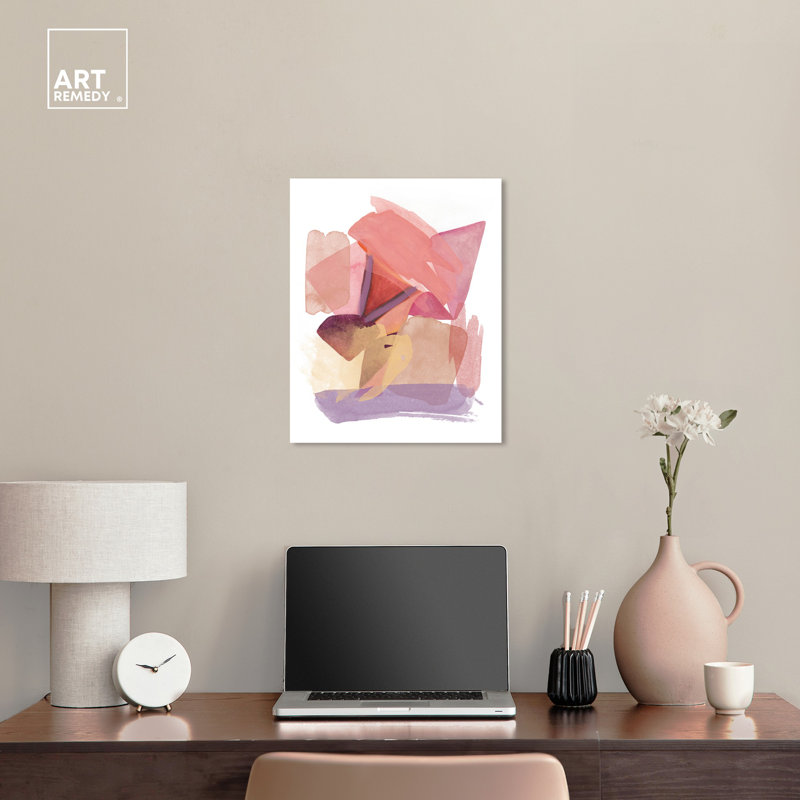 «My Today», Art abstrait, Toile tendue, H 20 po x l 16 po