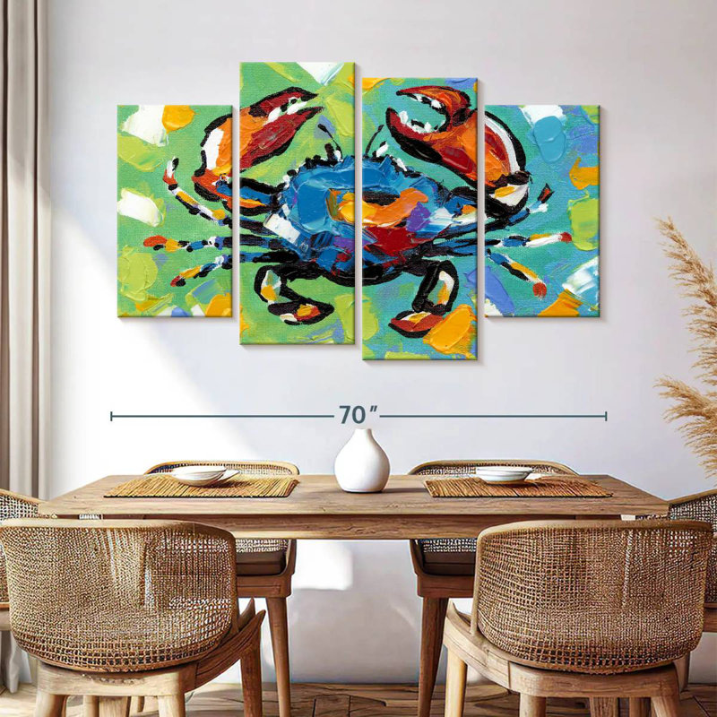 Brampt Seaside Crab II, 42" H x 68" W