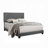 Dasjia Nailhead Trim Upholstered Bed in Gray-1763815358