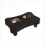 Table basse cannelée naturelle antique, table de salon peu encombrante de 42 po avec assemblage en 5 minutes