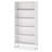70.87" 5-Tier White Heavy Duty Bookshelf Library Organizer For Living Room, Office, Bedroom