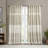 Cotton Printed Curtain Panel With Chenille Detail And Lining(Only 1 Pc Panel)