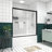 Aluminum Frame Double Sliding Bathtub Screen,Bathroom Sliding Door With Premium 1/4" (6Mm) Clear Tempered Glass, Hardware Sliding Glass Shower Enclosure-118574509