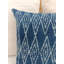 Housse de coussin carrée indigo Nira