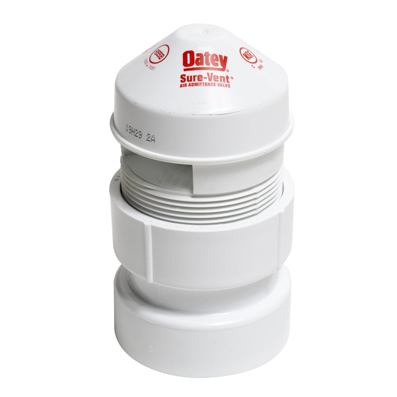 Soupape d'admission d'air en PVC 1,5 "x 2" Sure-Vent