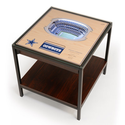 Husik NFL 25-Layer StadiumViews Lighted End Table