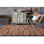 Rupec Brown/Red Abstract Area Rug-12270465