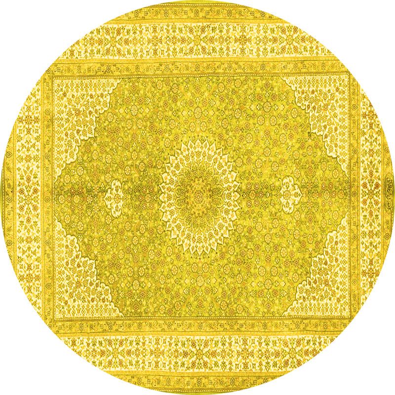 Mohandis Performance Oriental Indoor Rug, Round 6'