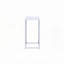 Table d'appoint blanc brillant et chrome