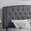 Ensemble de chambre à coucher rembourrée 3 pièces, lit à oreilles avec deux tables de chevet pour la maison-1650157626