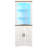 67" Tall Farmhouse Corner Cabinet with LED Lights