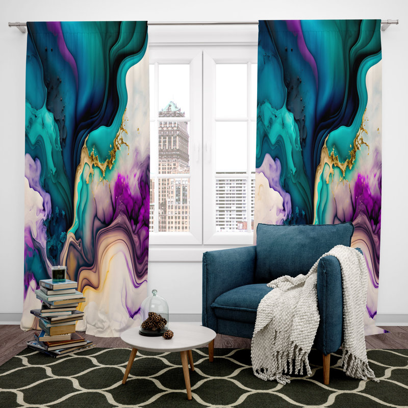Rideau en polyester Diamantoula, L 40 po x L 61 po