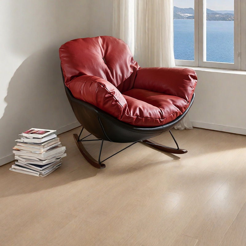 Rocking Chair with Carbon steel material Modern, Red