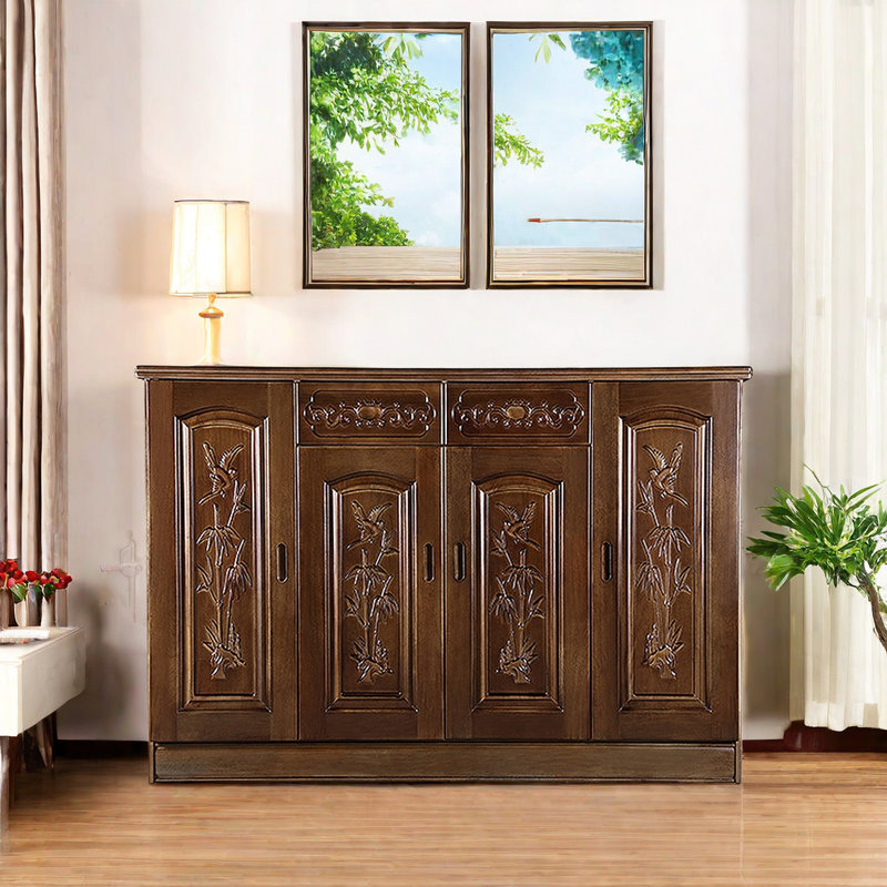 Vintage shoe cabinet 28 - Pair Solid Wood Shoe Storage Cabinet