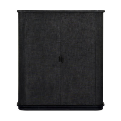 Berlin Cabinet-Black Linen