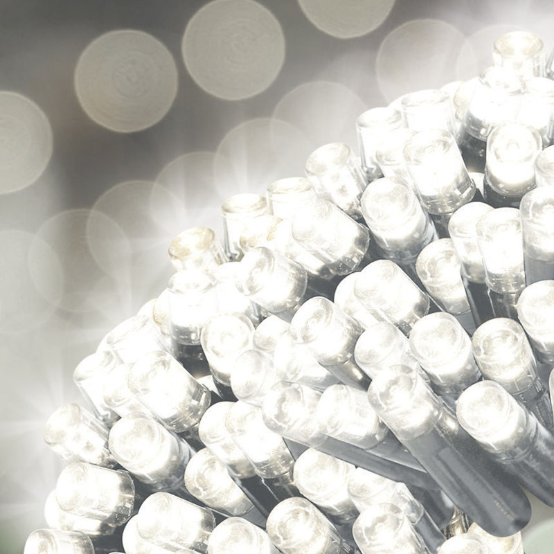 Ahkeel 1090Cm LED Solar Powered 100 - Bulb Mini String Light (End to End Connectable), Bright White