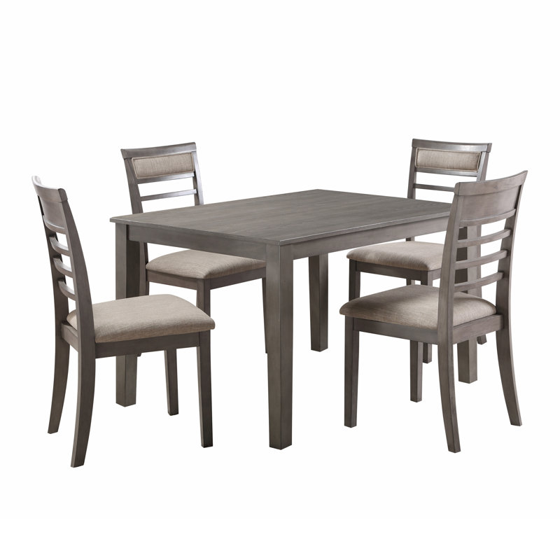 Ensemble de table de salle à manger 5 pièces et 4 chaises d'appoint