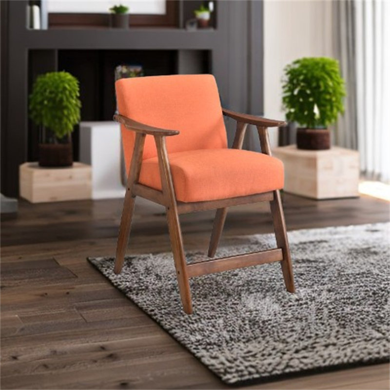 Fauteuil Gravitt, Brun clair, Orange