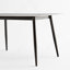Grande table rectangulaire avec base en métal solide