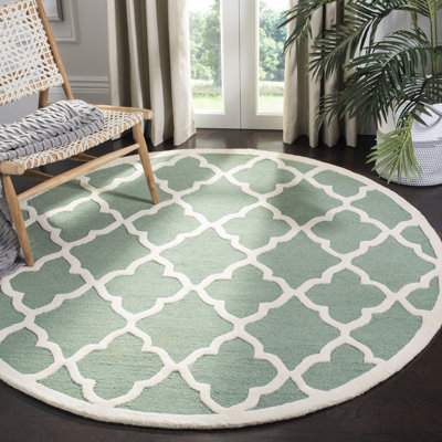 Cannen Hand Tufted Wool Geometric Rug