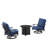 Contessia 2 - Person Patio Conversation Sets with Cushions-1180528236