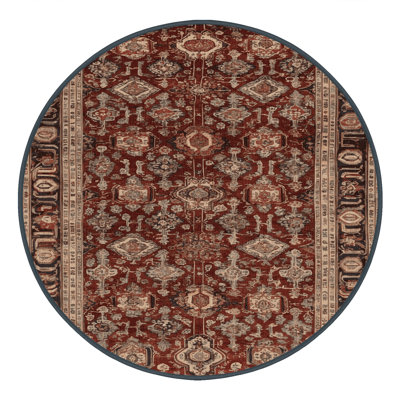 Machine Washable Persian Brown Area Rug