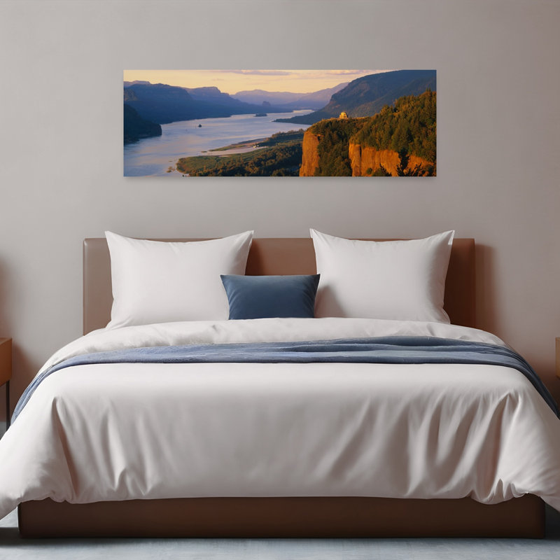 Columbia River OR by J Sohm/VOA LLC - Wrapped Canvas Panoramic Print, 40.64 cm H x 121.92 cm W