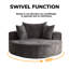 Fauteuil pivotant 55 po Chenille-1788483212