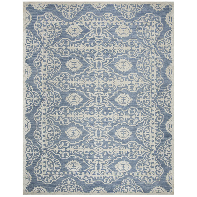 Rudra Hand Tufted Wool Oriental Rug, Rectangle 4' x 6'